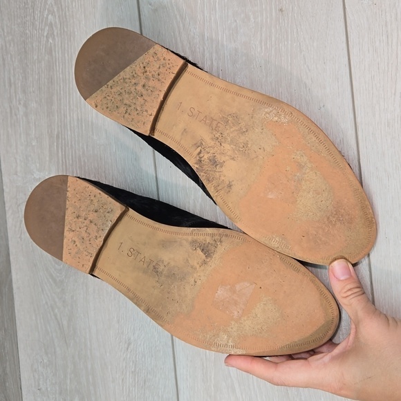 1.State Anthropologie Women Fiore Fur Loafer Slip on shoes sz 8.5M - Picture 12 of 15